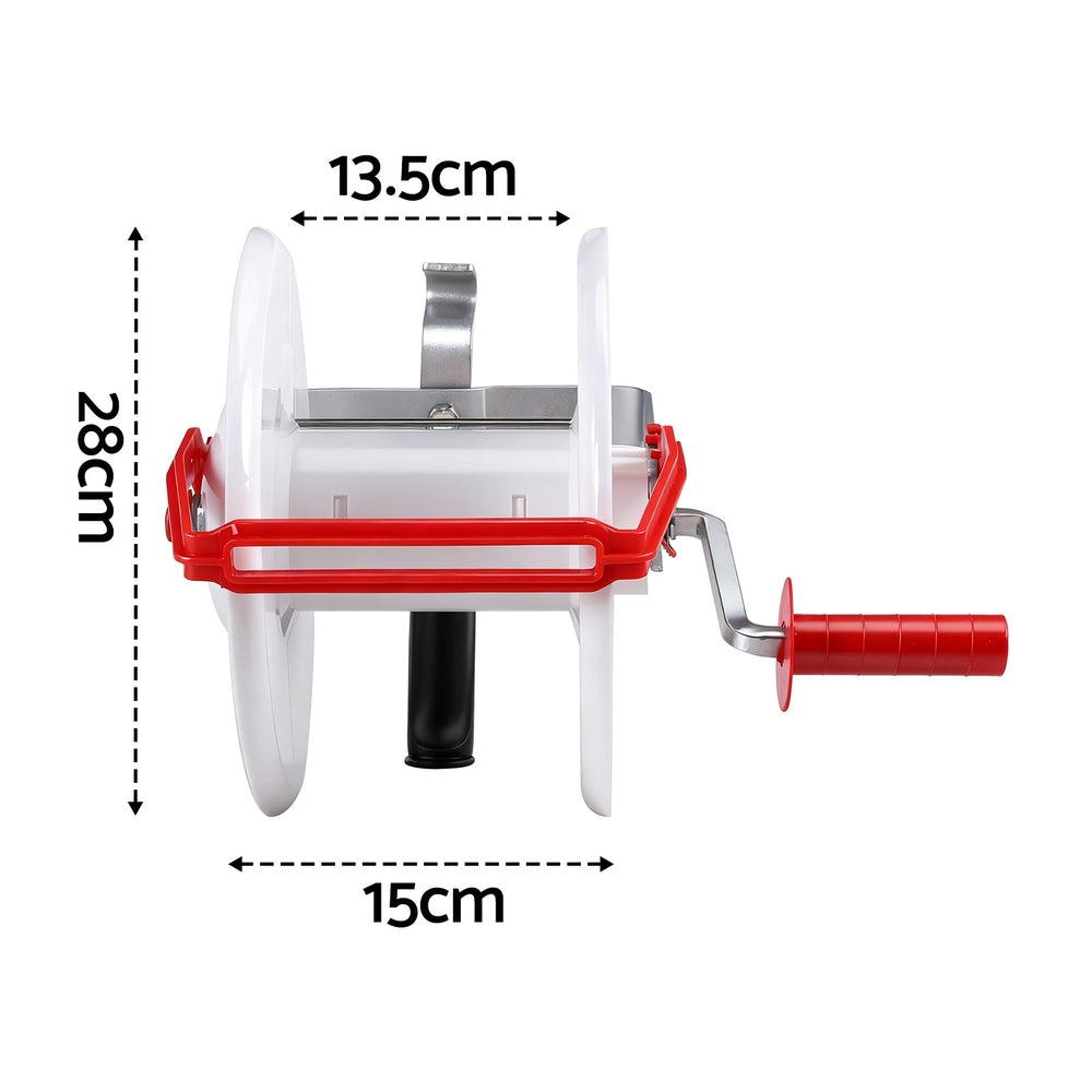 Giantz Electric Fence Reel 500m Polywire 3:1 Geared Portable Fencing White - SuperSaverAU - view 2