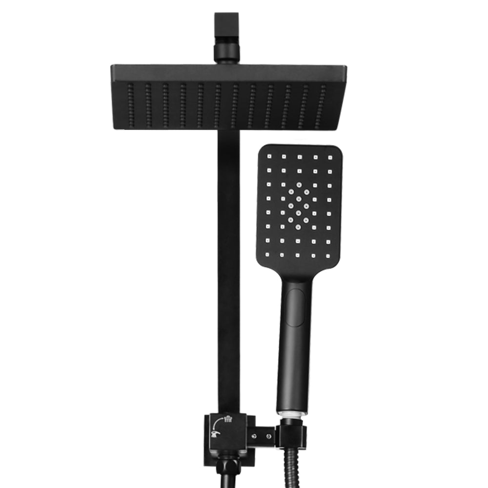 Cefito 8" Rain Shower Head Set, Handheld, Matte Black, 3-Spray Patterns - SuperSaverAU - view 3