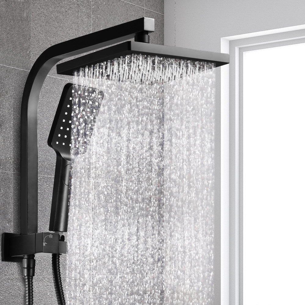Cefito 8" Rain Shower Head Set, Handheld, Matte Black, 3-Spray Patterns - SuperSaverAU - view 7