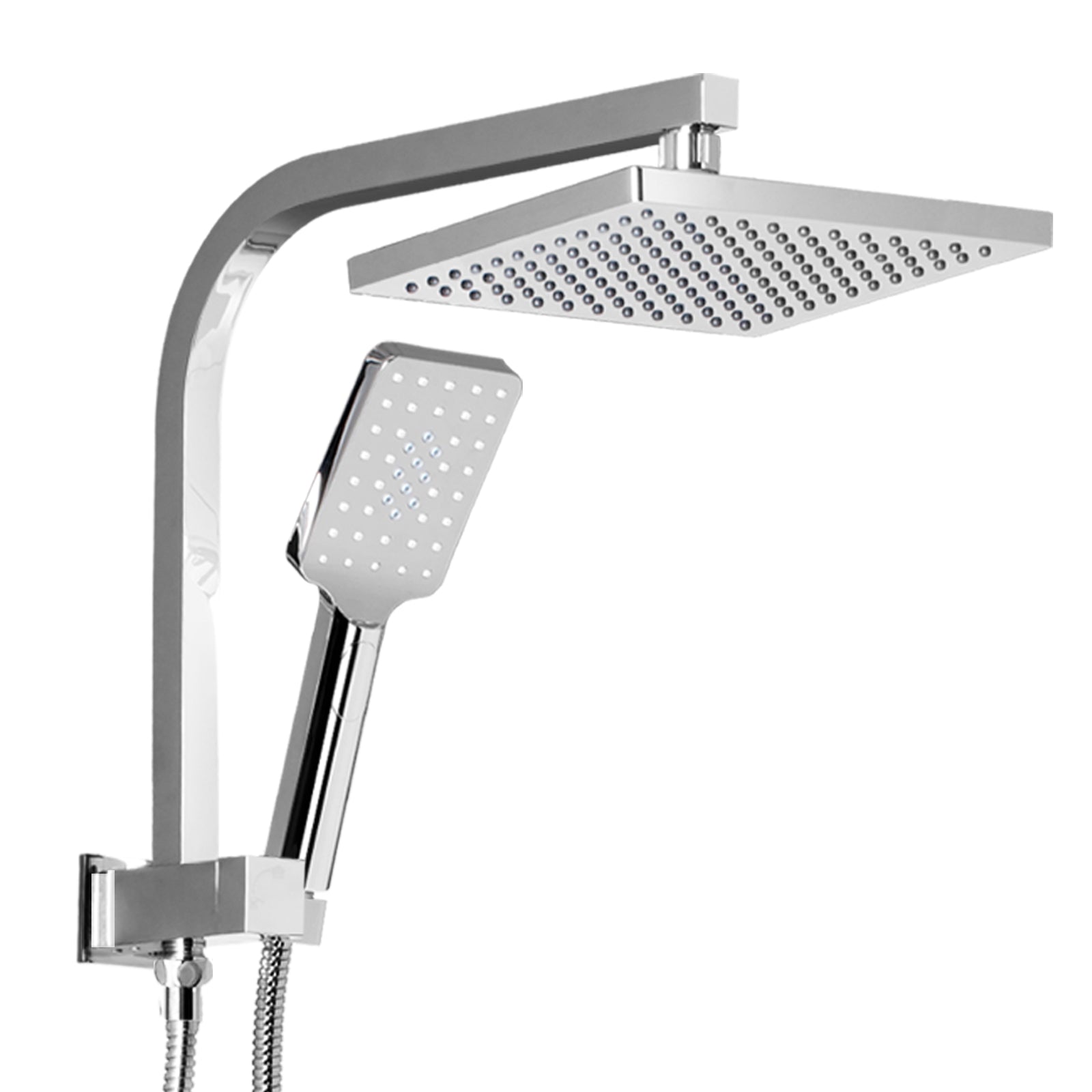 Cefito 8" Rain Shower Head Set Handheld Brass Chrome 3-Spray Patterns - SuperSaverAU - view 1