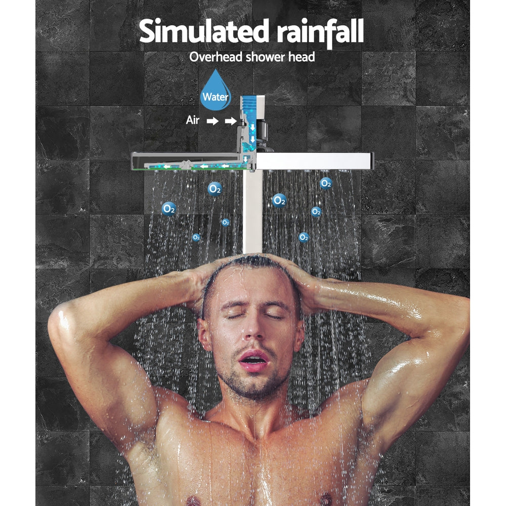 Cefito 8" Rain Shower Head - WaterMark Certified, Chrome Finish, Brass Body - SuperSaverAU - view 4