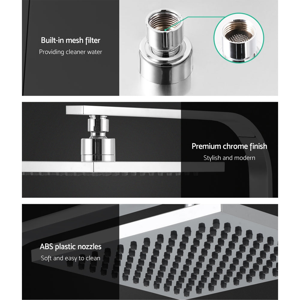 Cefito 8" Rain Shower Head - WaterMark Certified, Chrome Finish, Brass Body - SuperSaverAU - view 5