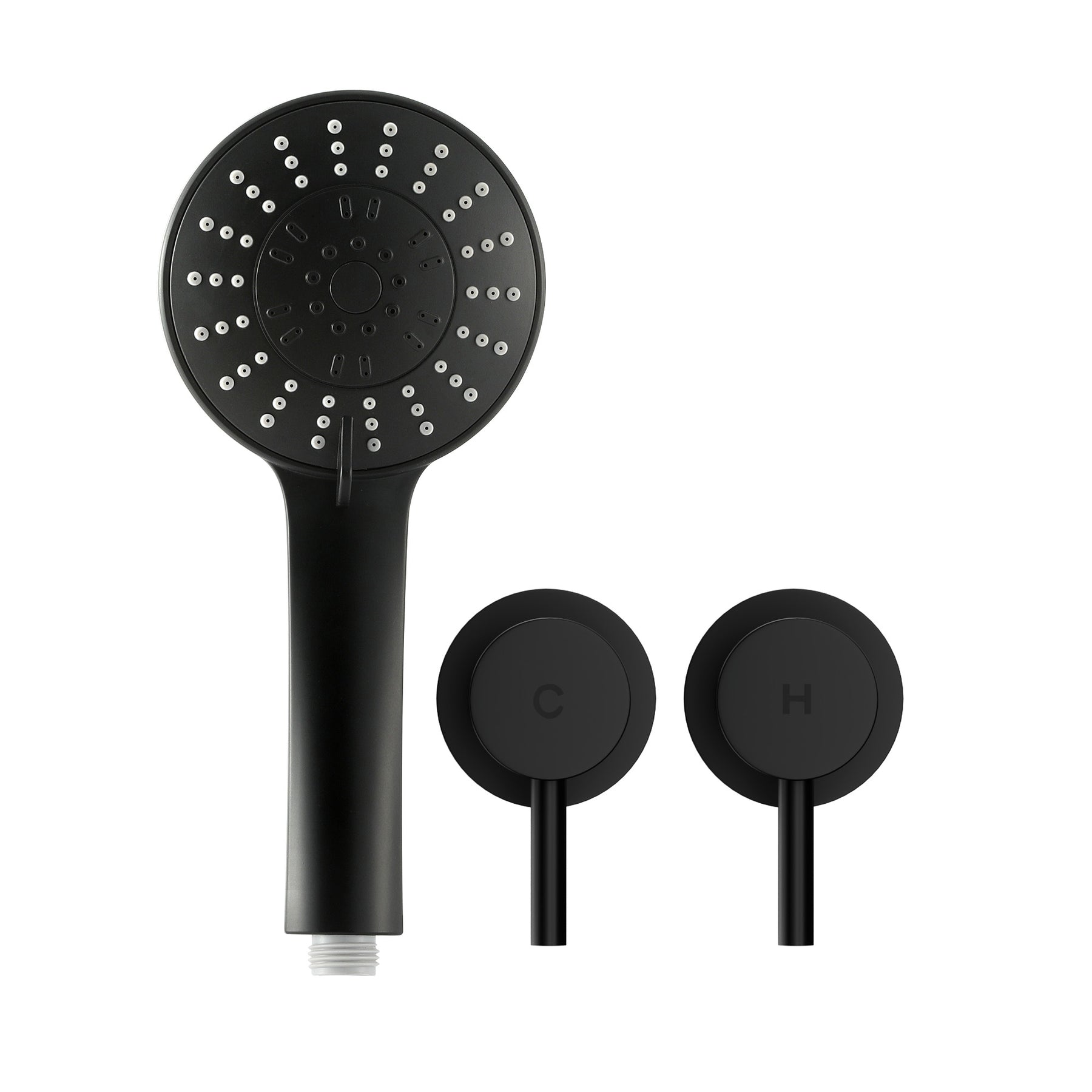 Cefito 4.5" Handheld Shower Head Round with Wall Twin Swivel Bathroom Tap - SuperSaverAU - view 4