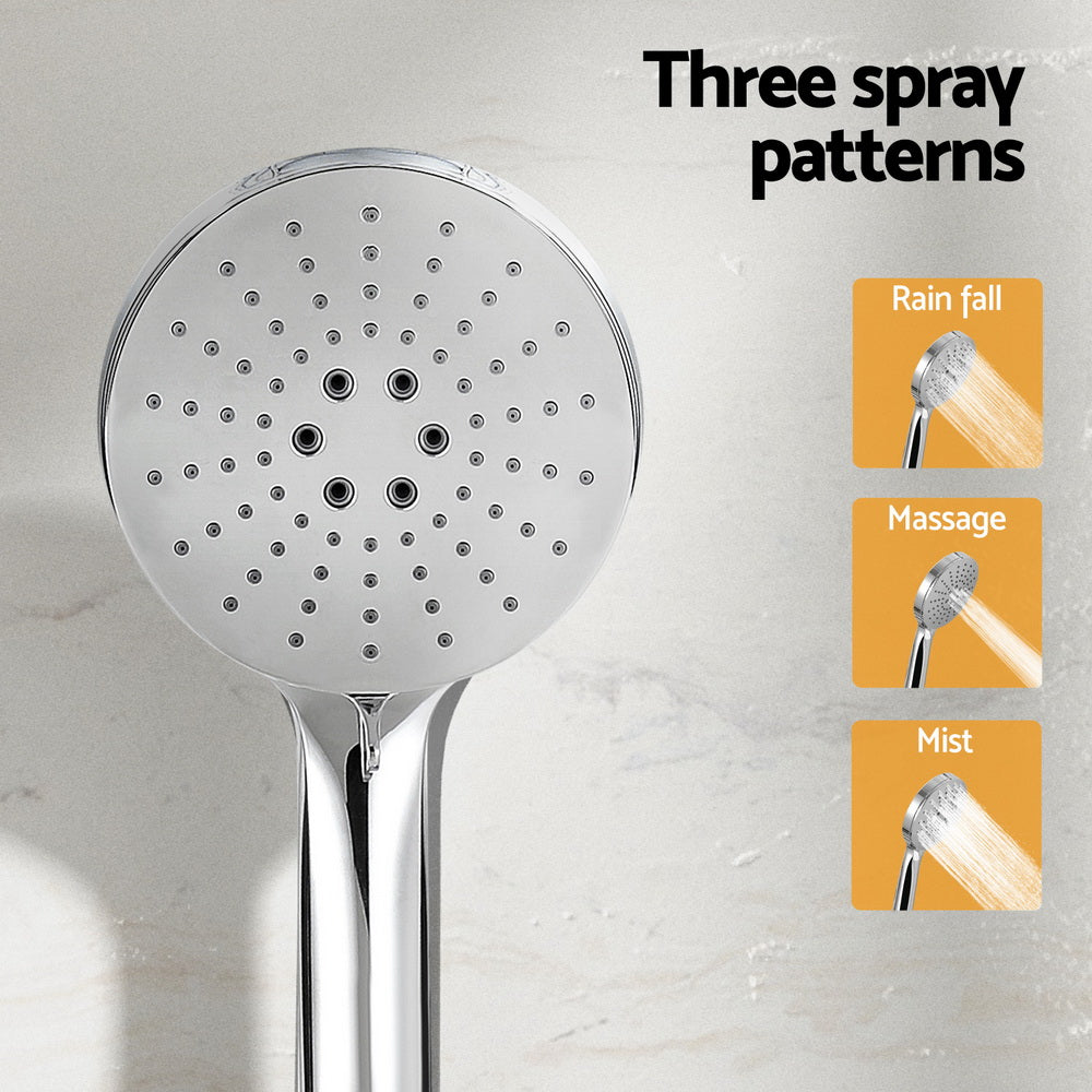 4.7'' Handheld Shower Head with Holder - High Pressure Silver - SuperSaverAU - view 6