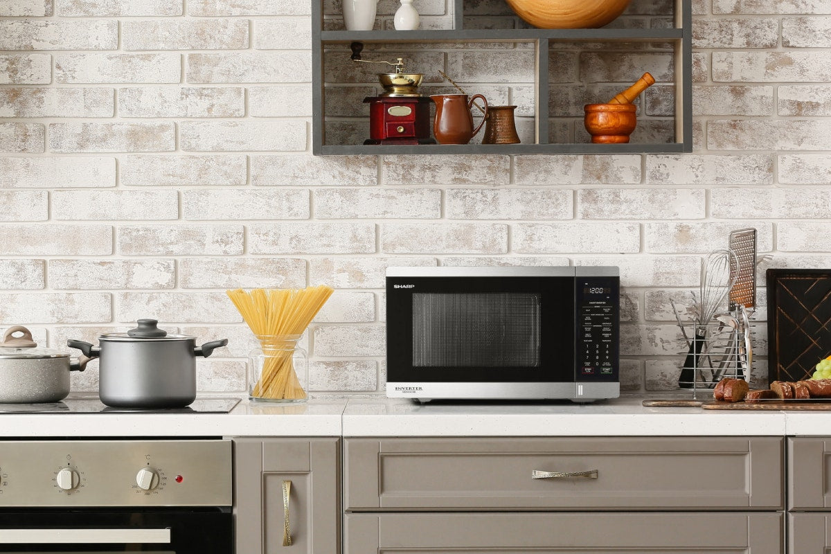 Sharp 34L Microwave with Smart Inverter & Sensor - Stainless Steel - R395EST)