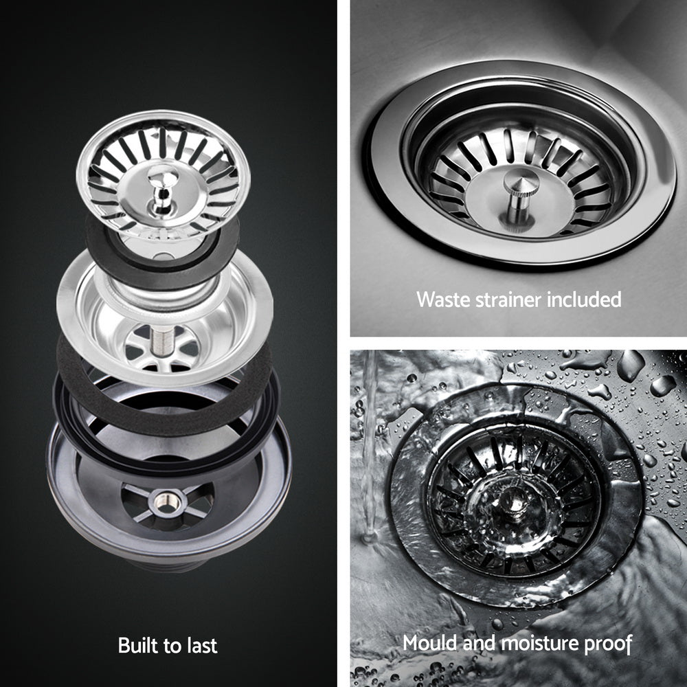 Cefito 43cm Round Stainless Steel Kitchen Sink - SuperSaverAU - view 5