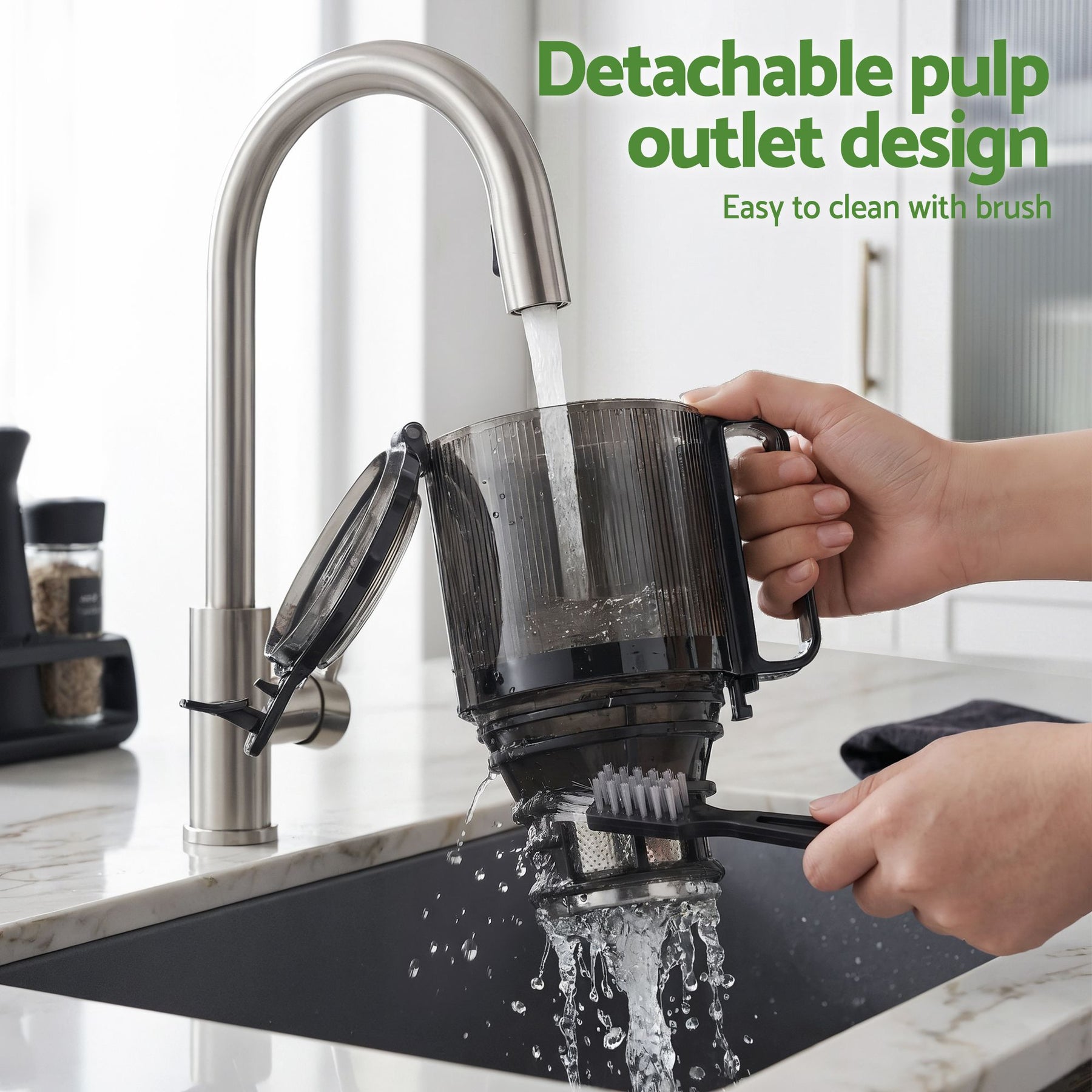 DEVANTI 200W Cold Press Slow Juicer with 108mm Chute