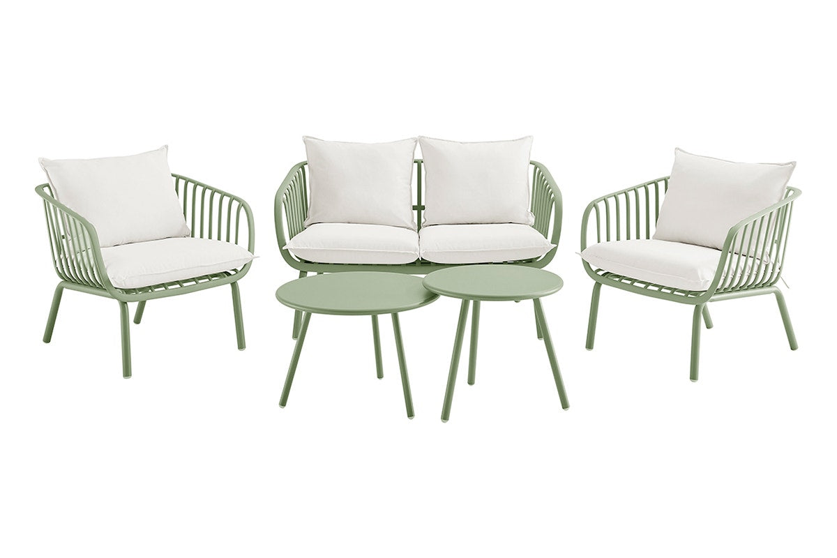 Shangri-La Chapman Outdoor Armchair and Table Set (Green)