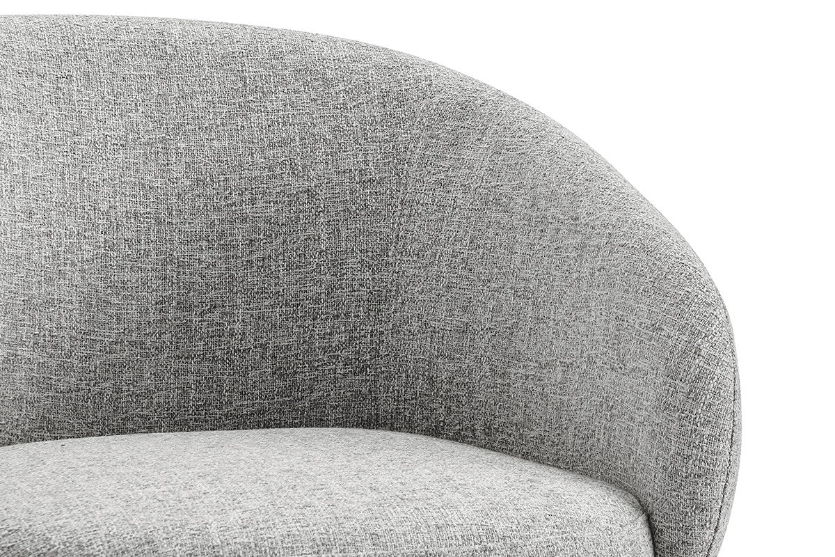 Shangri-La Castro Upholstered Swivel Dining Chair (Grey)