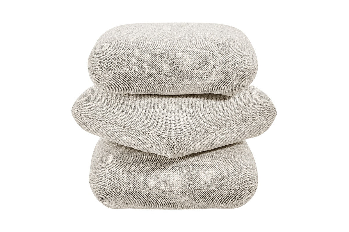 Shangri-La Iris Ottoman (Beige)
