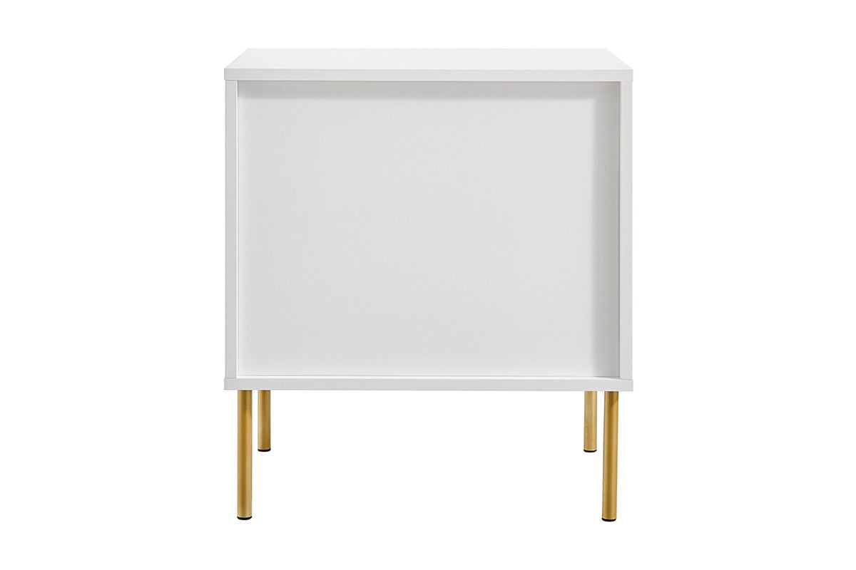 Shangri-La Lilah 2-Drawer Ribbed Bedside Table