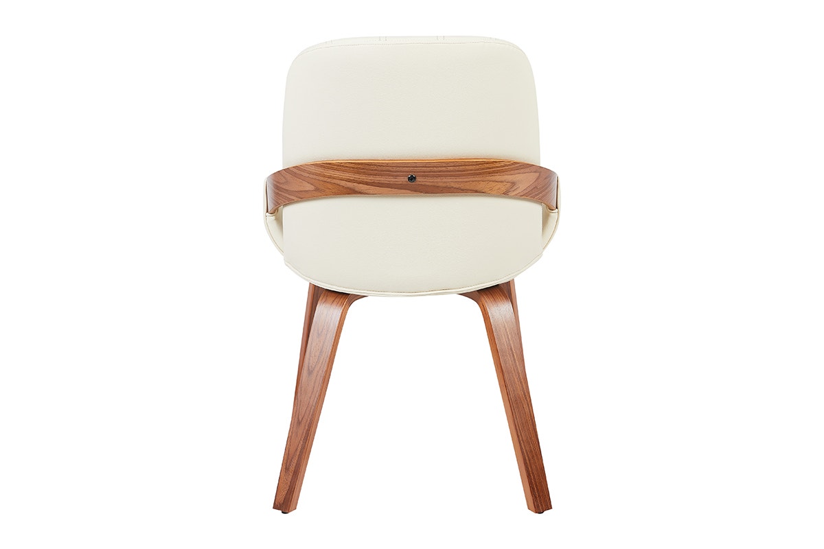 Set of 2 Shangri-La Macarro Faux Leather Dining Chairs (Beige)