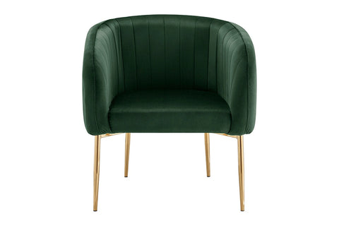 Shangri-La Mimi Premium Velvet Armchair (Olive Green)