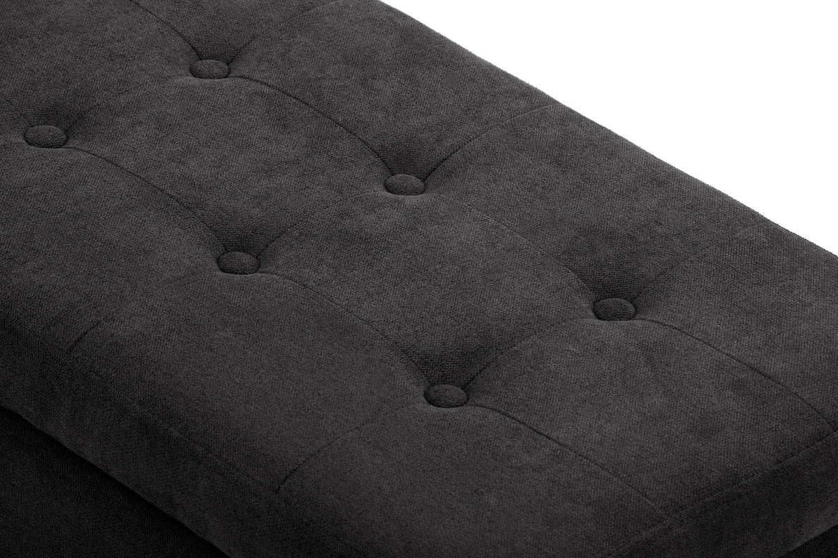 Shangri-La Storage Ottoman (Black)