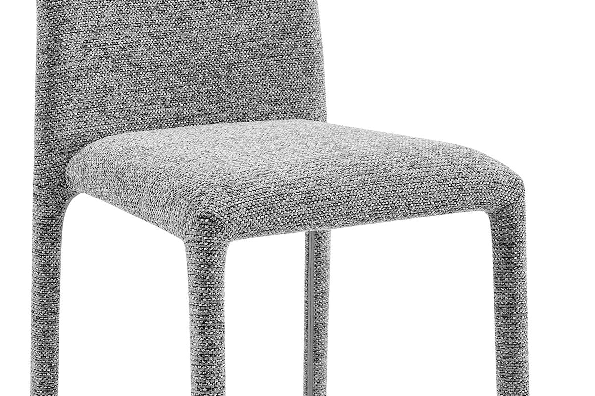 Set of 2 Shangri-La Serena Upholstered Dining Chairs (Grey)