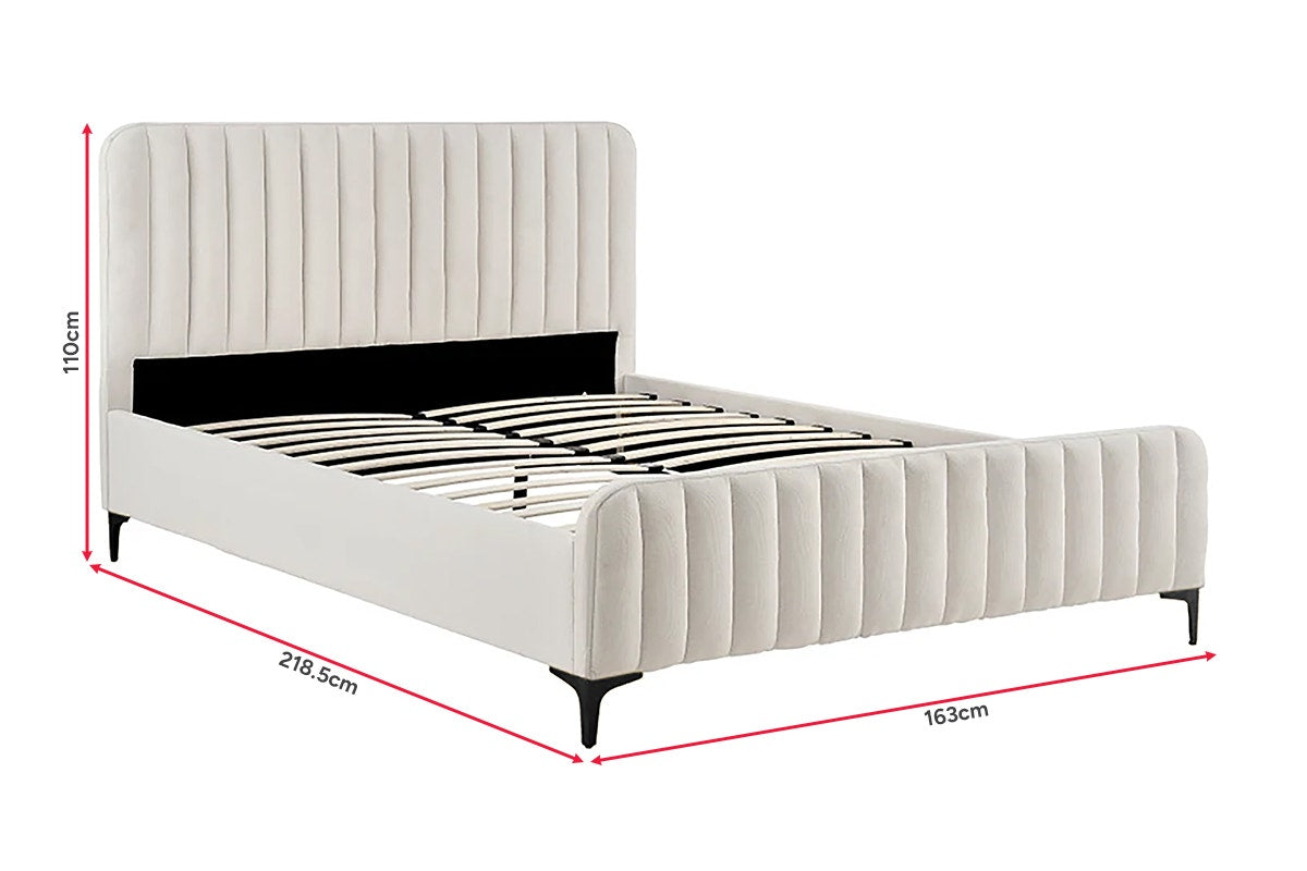 Shangri-La Victoria Bed Frame (Oatmeal, Queen)