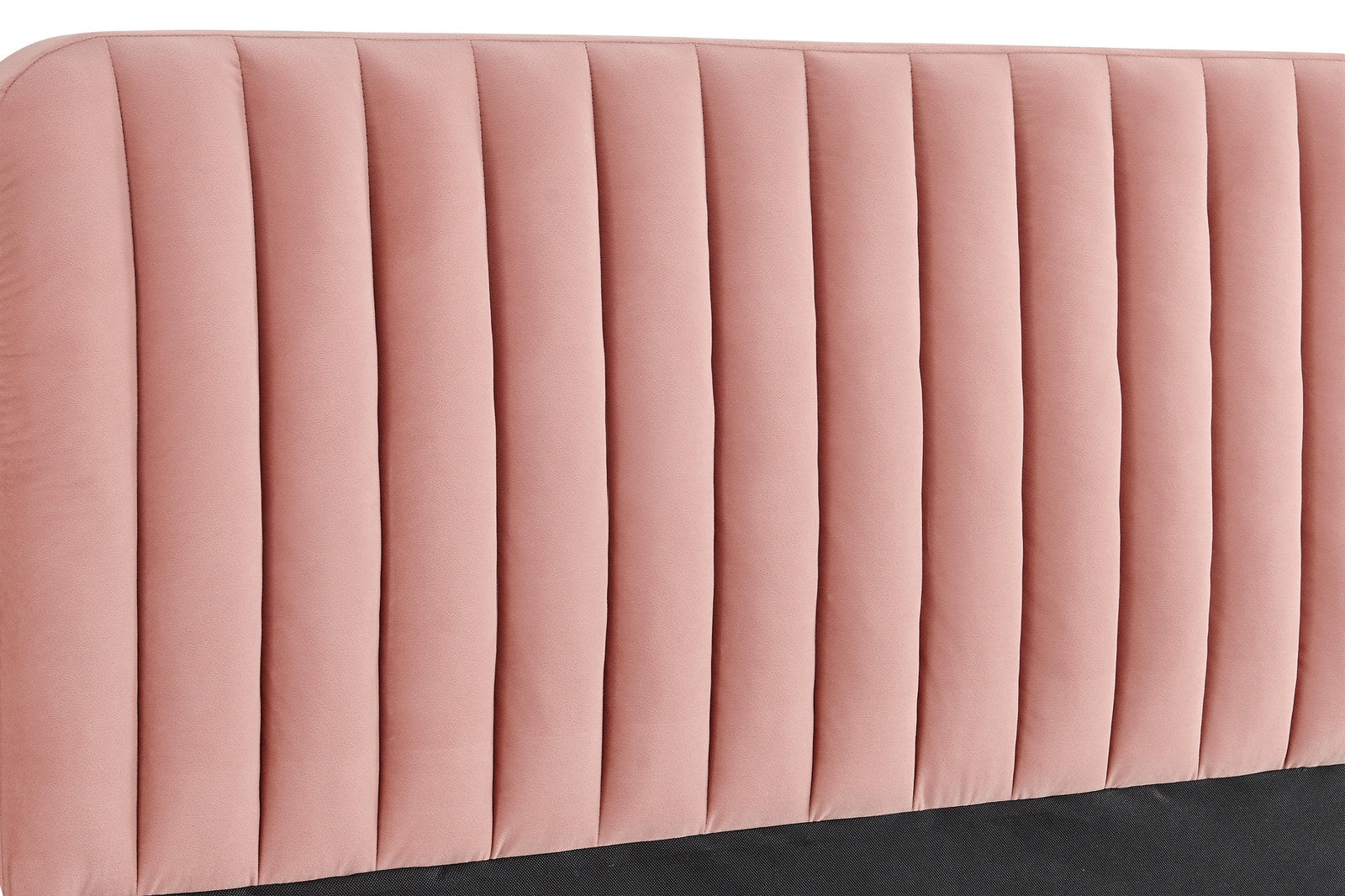 Shangri-La Victoria Bed Frame (Blush Velvet, Double)