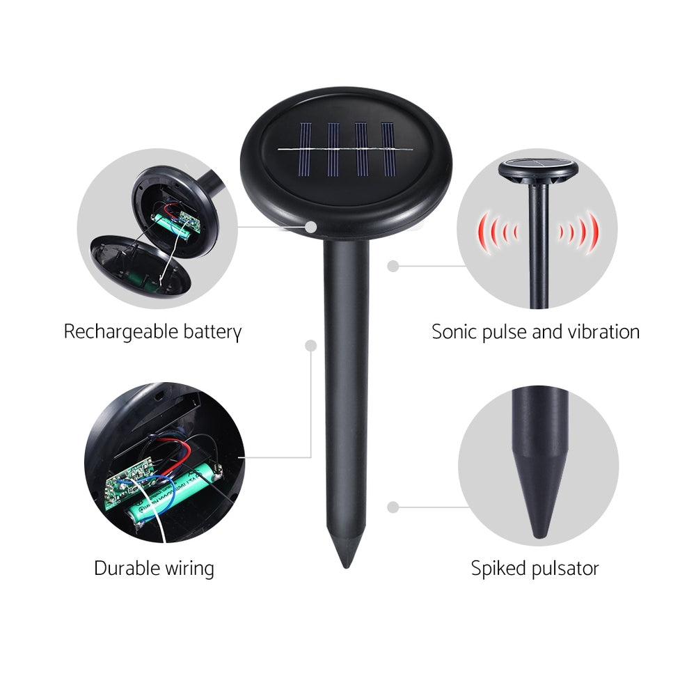 Gardeon 4X Solar Powered Snake Repeller | Weatherproof, Zero Operating Cost - SuperSaverAU - view 5