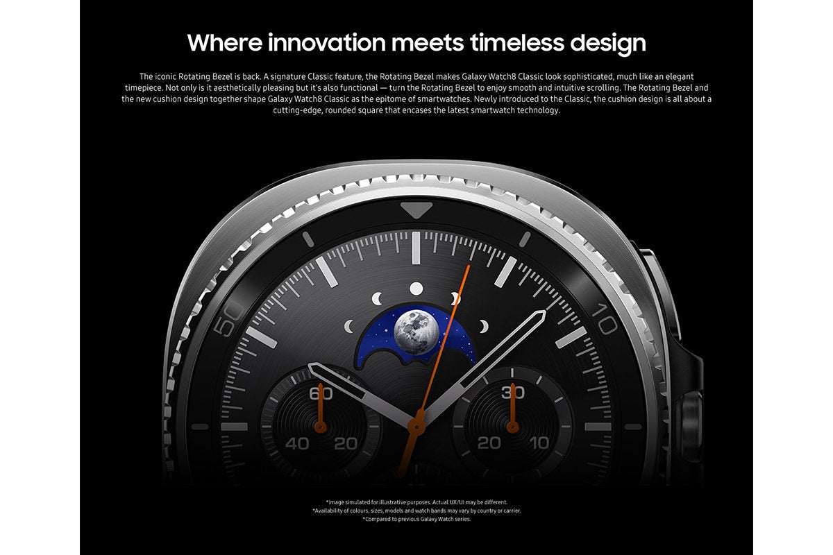 Samsung Galaxy Watch8 Classic (46mm, Bluetooth, Black)