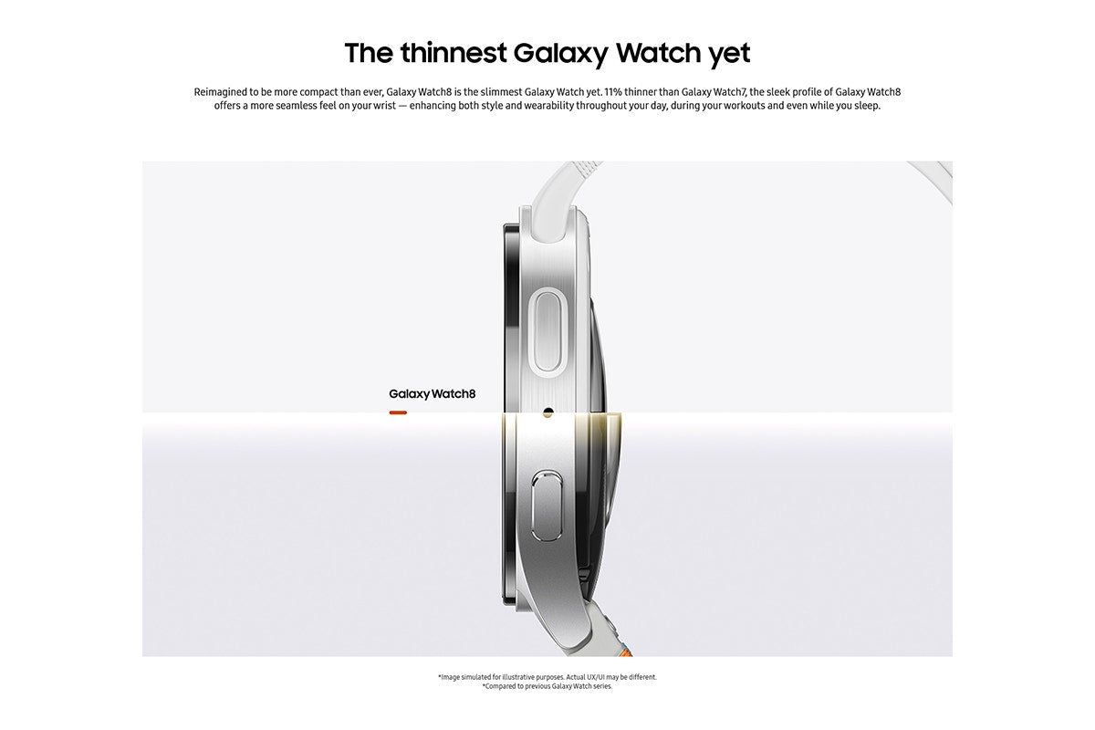 Samsung Galaxy Watch8 (44mm, LTE, Silver)