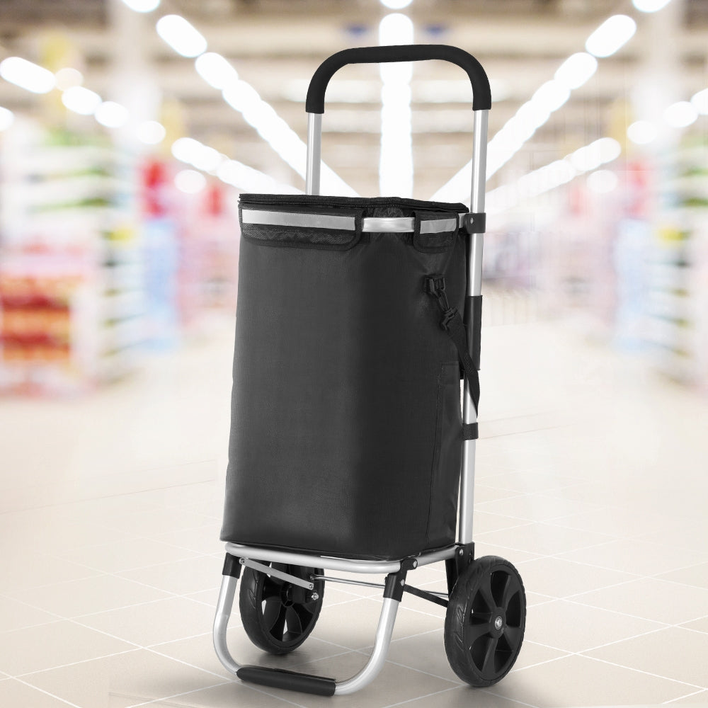 Emajin Foldable Shopping Trolley Cart 45kg Capacity - SuperSaverAU - view 7