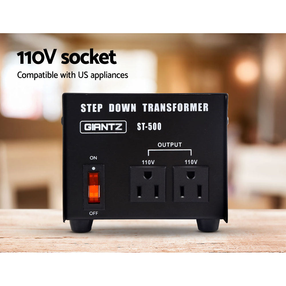 Giantz Step Down Transformer 500W 240V TO 110V Stepdown Voltage Converter AU-US - SuperSaverAU - view 4