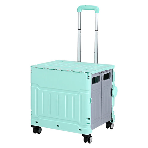 Emajin Foldable Shopping Trolley Cart 75L Green - SuperSaverAU - view 1
