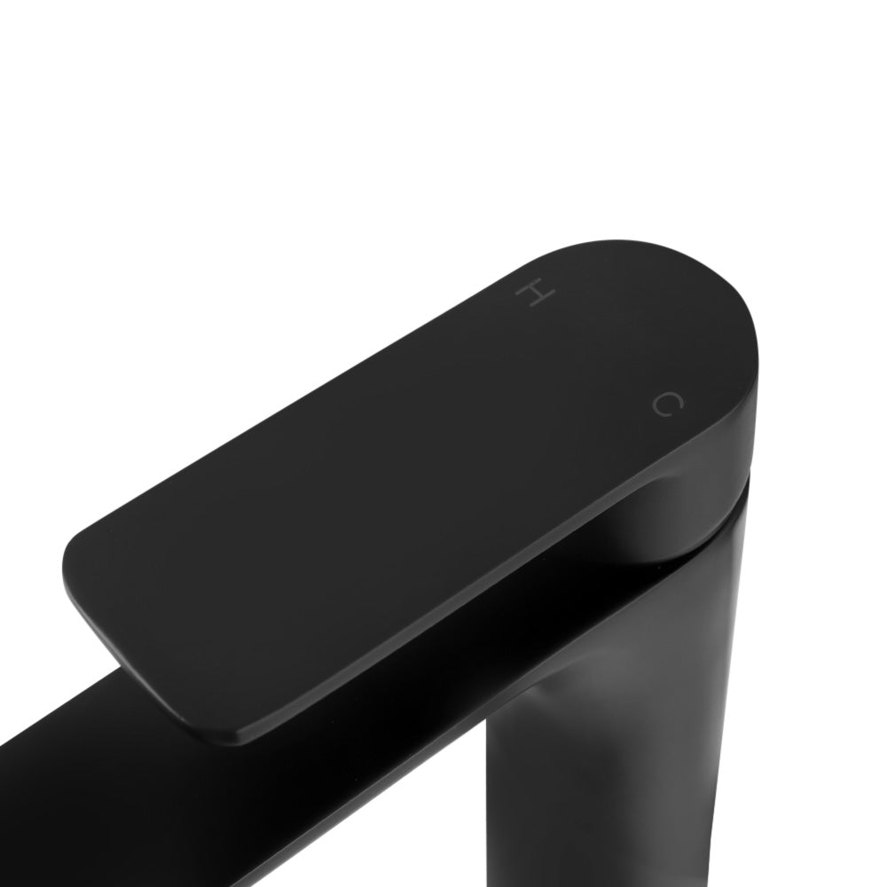 Mixer Tap Brass Basin Faucet 19.1cm Matte Black 5-Year Warranty - SuperSaverAU - view 3