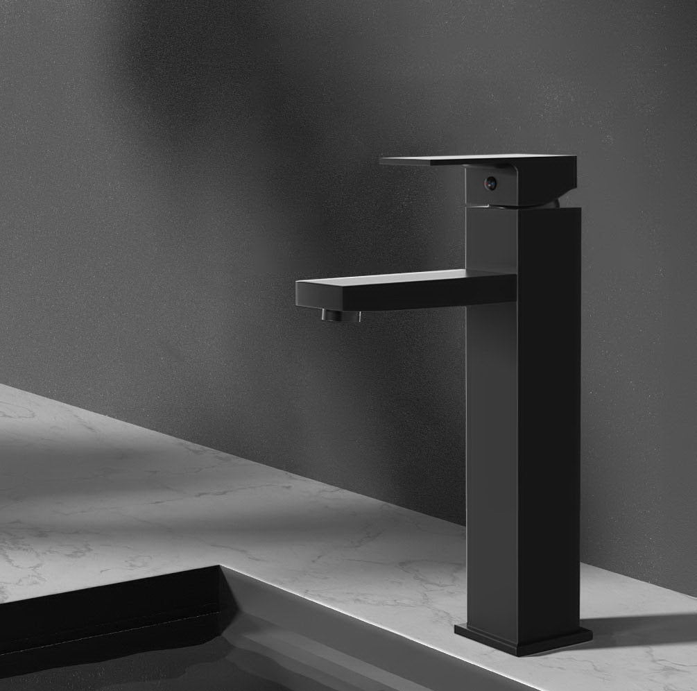 Cefito Bathroom Basin Mixer Tap Square Tall Faucet Vanity Laundry Black - SuperSaverAU - view 8