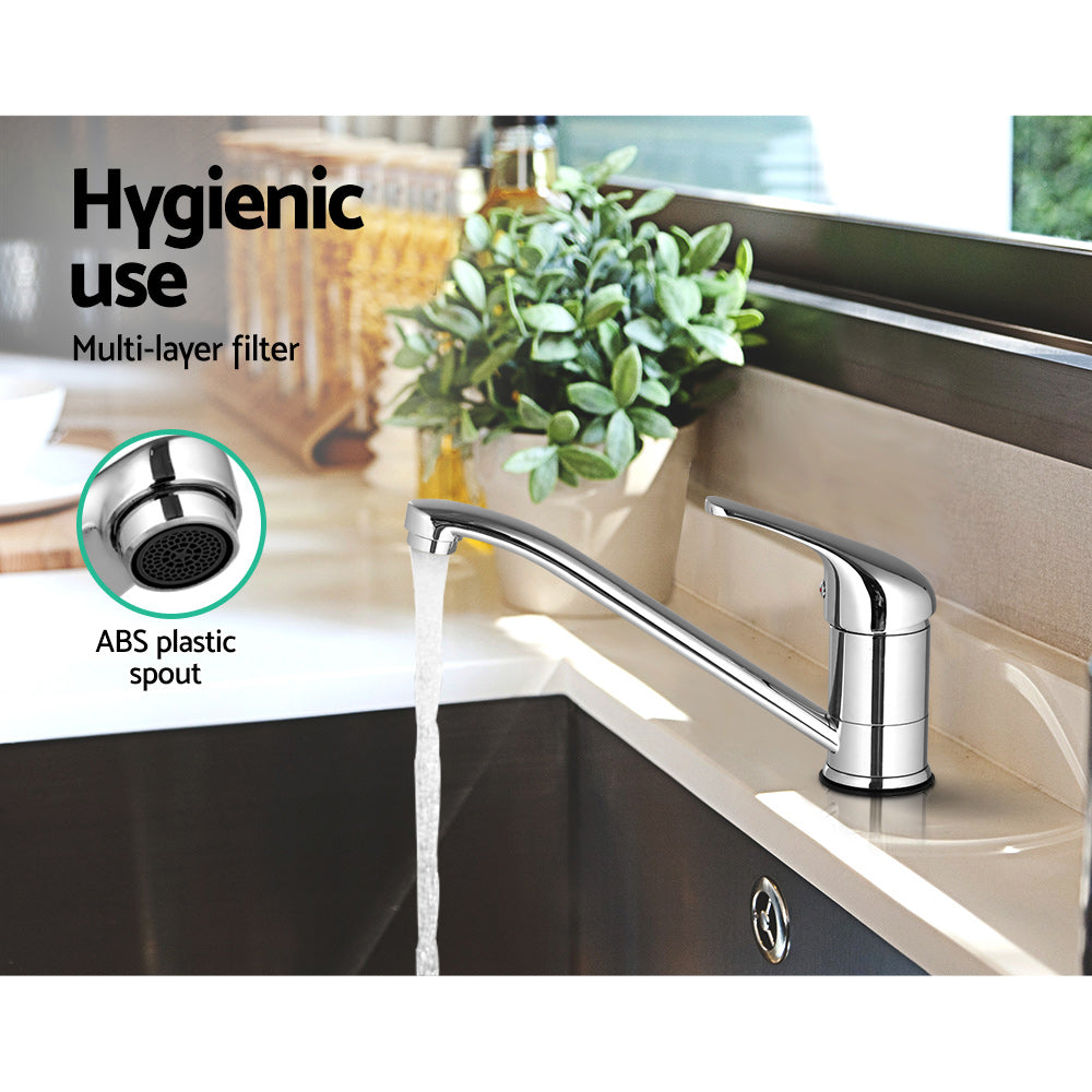 Cefito Kitchen Mixer Tap Mixer Long Spout Sink Faucet Basin Laundry Chrome - SuperSaverAU - view 6