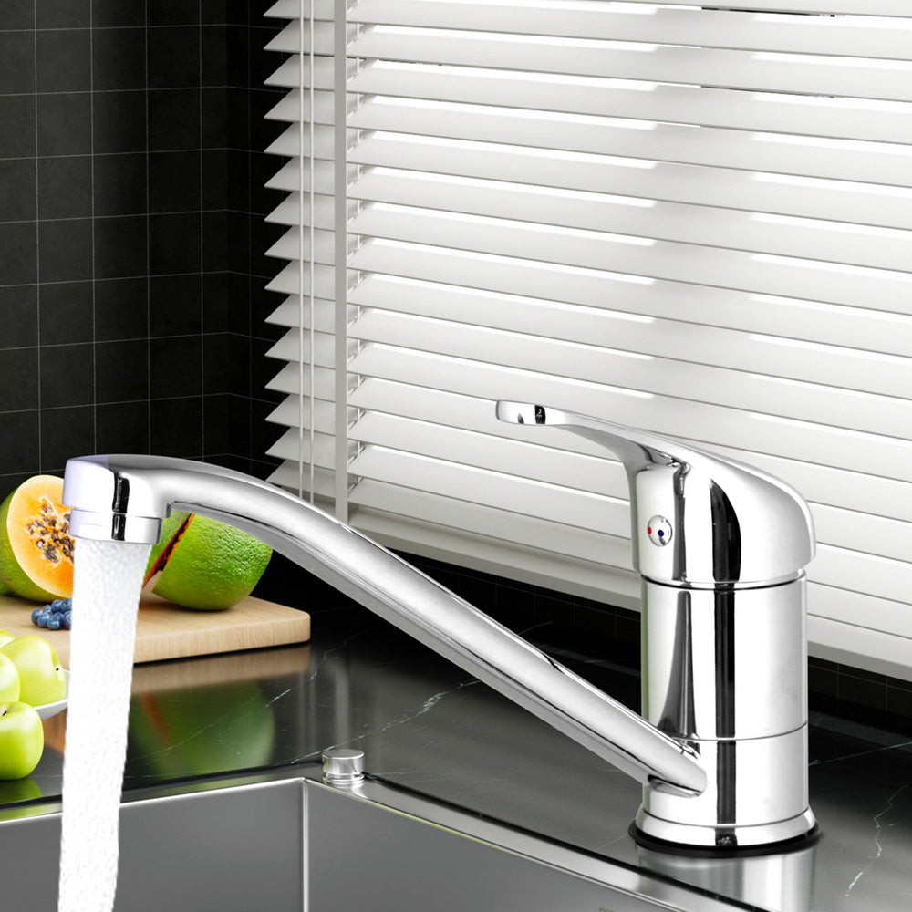 Cefito Kitchen Mixer Tap Mixer Long Spout Sink Faucet Basin Laundry Chrome - SuperSaverAU - view 8