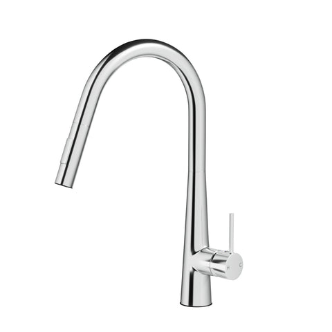 Cefito Pull-Out Round Kitchen Mixer Tap Chrome 2 Mode Sink Faucet WELS - SuperSaverAU - view 1