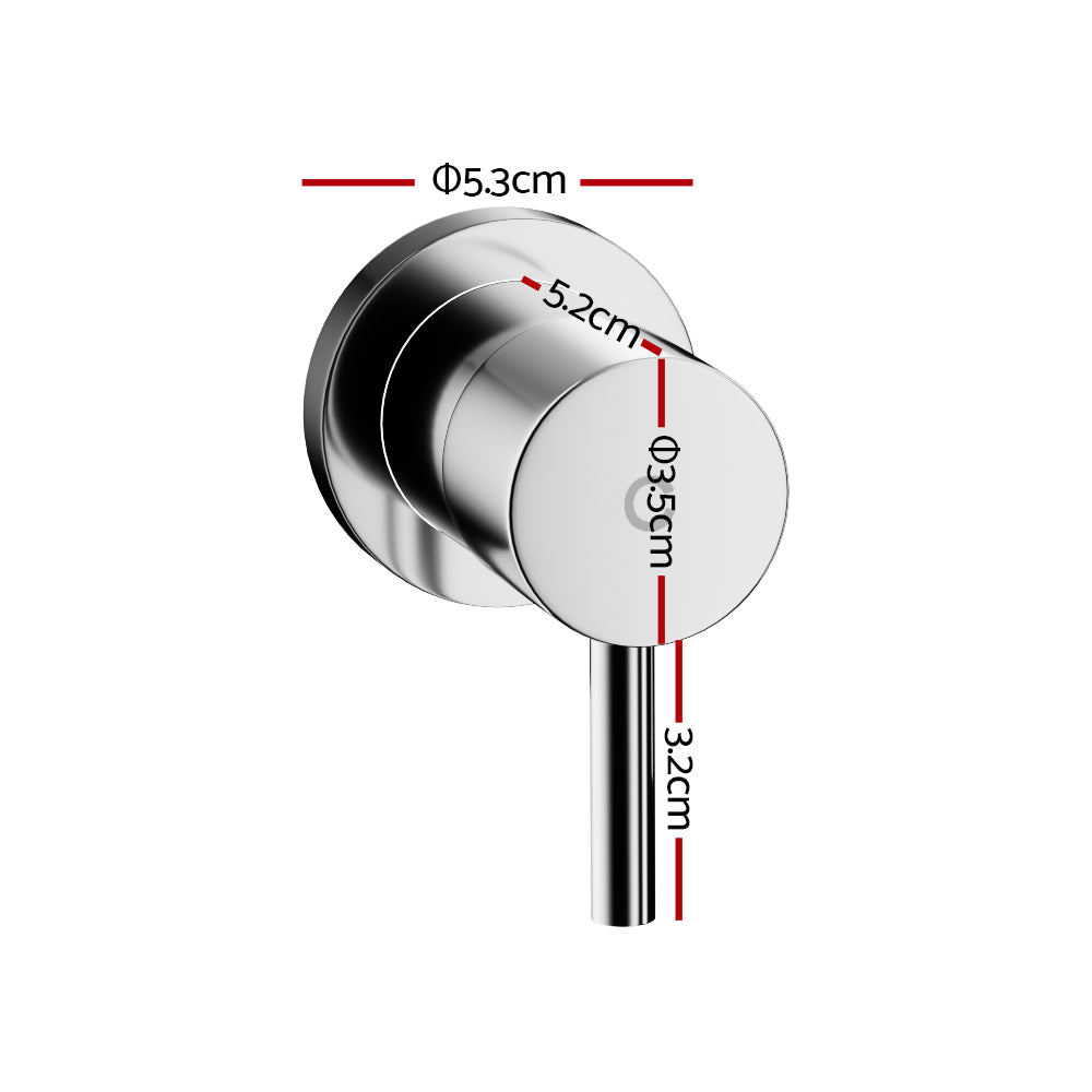 Cefito Twin Basin Taps Chrome Brass Faucet Hot & Cold Water Drip-Free 25mm - SuperSaverAU - view 2