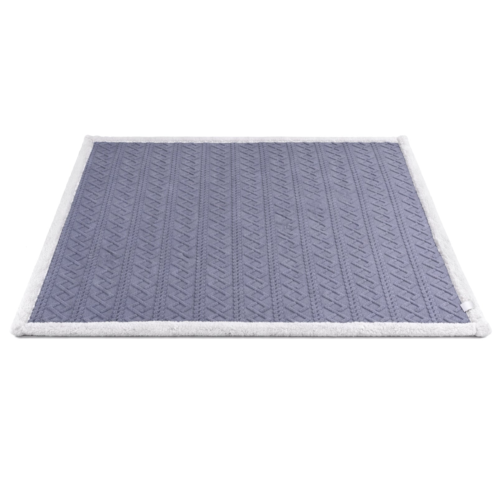 Giselle Bedding Double-Sided Fleece Throw Blanket – Grey 203 x 230cm