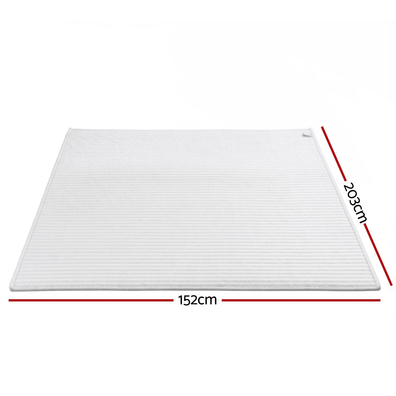 Giselle Bedding Flannel Fleece Throw Blanket – White 152 x 203cm, 285GSM