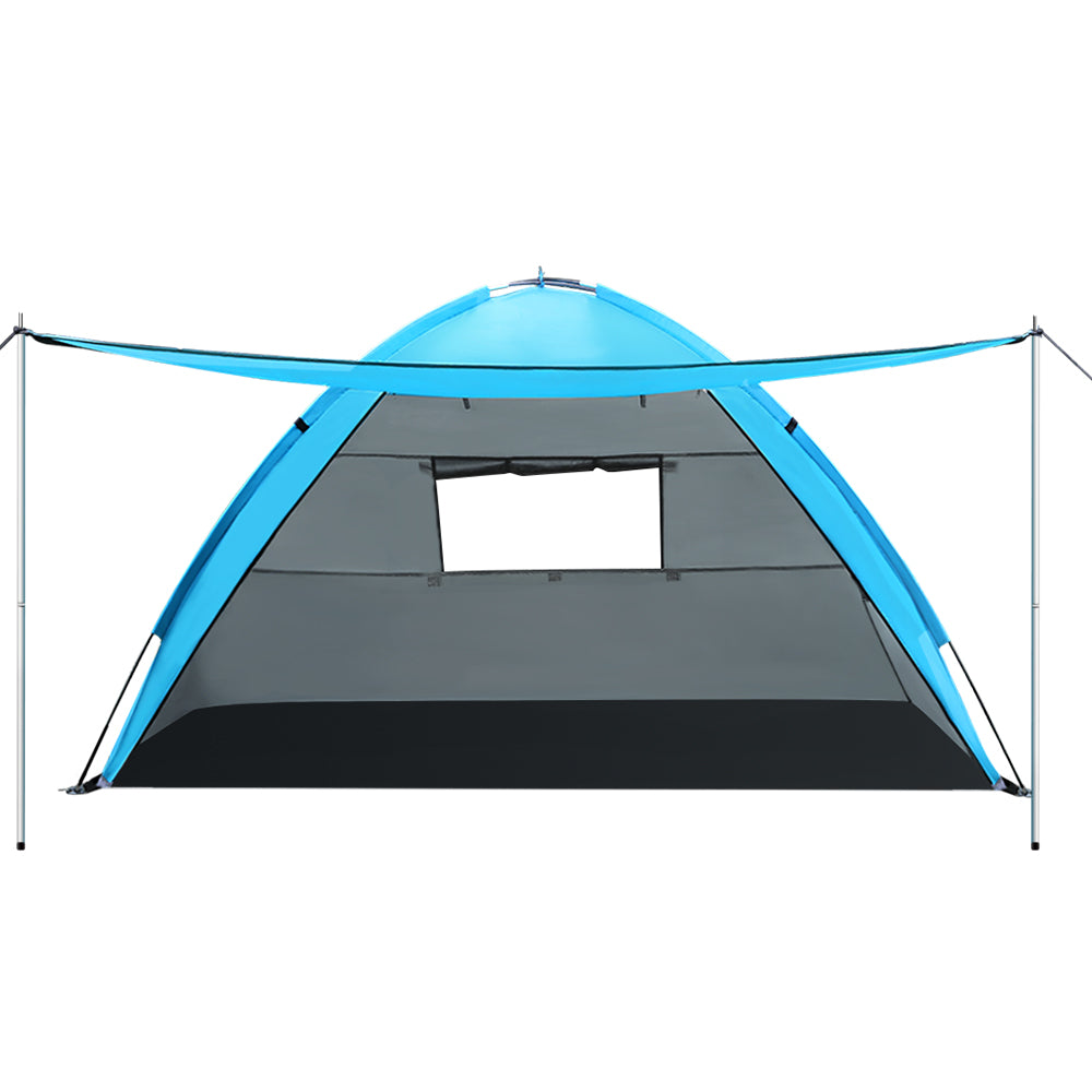 Weisshorn 4-Person Beach Tent, Weather-Resistant, UV Protection, Carry Bag - SuperSaverAU - view 3