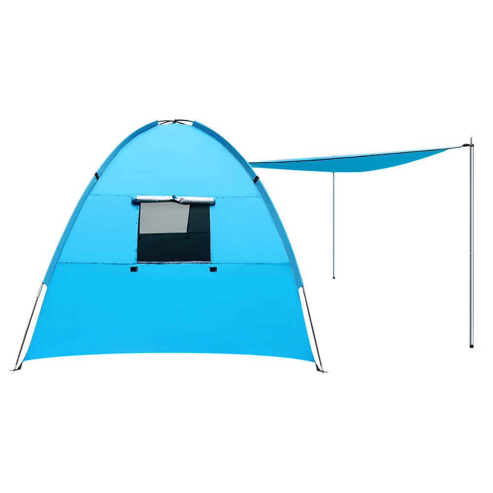 Weisshorn 4-Person Beach Tent, Weather-Resistant, UV Protection, Carry Bag - SuperSaverAU - view 4