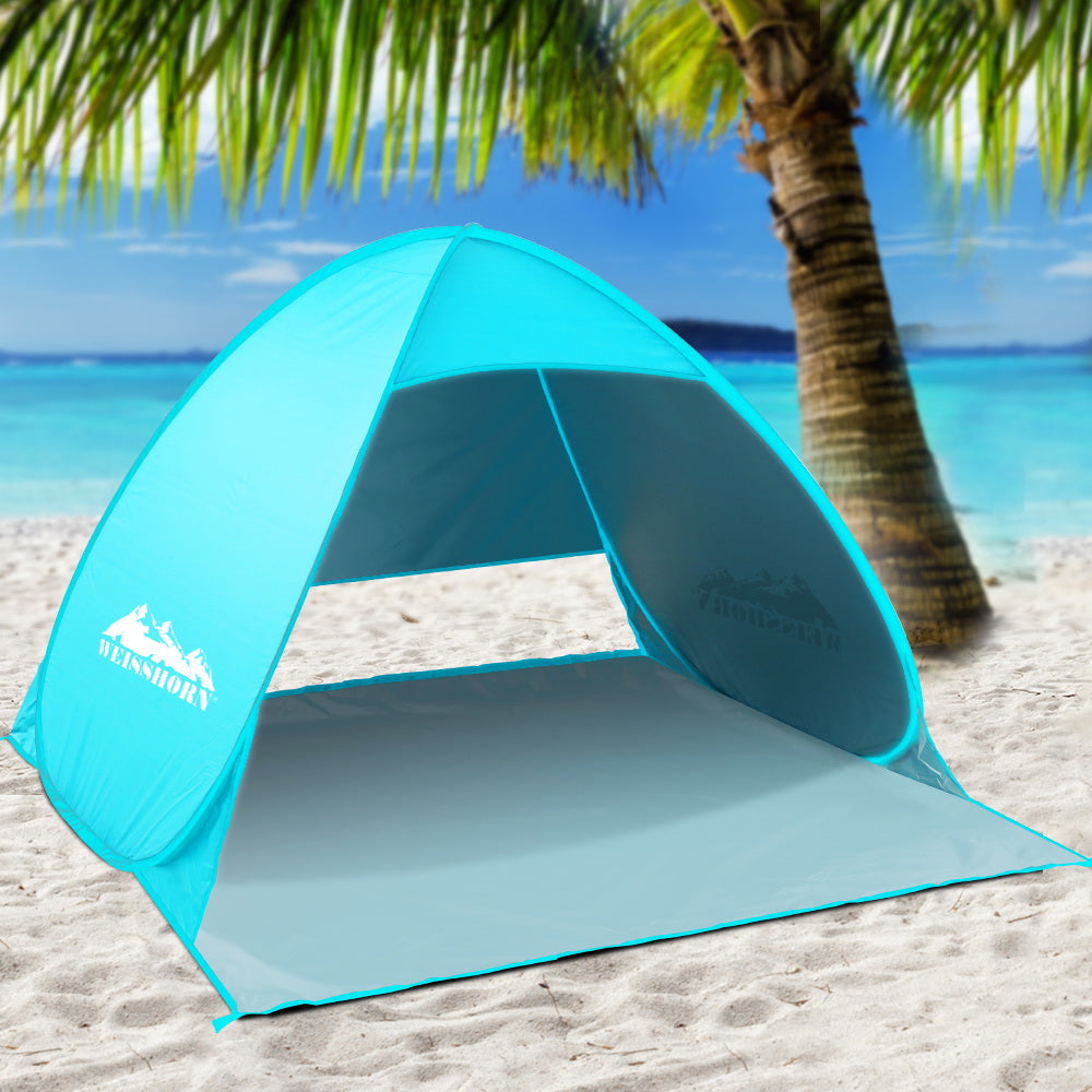 Weisshorn Pop-Up Tent 3 Person UV & Water Resistant Instant Setup Blue - SuperSaverAU - view 7
