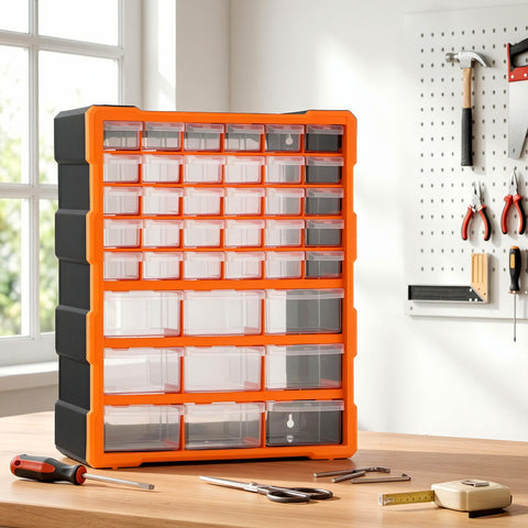 Giantz 39-Drawer Tool Storage Cabinet Anti-Drop Hardware Organizer - SuperSaverAU - view 1