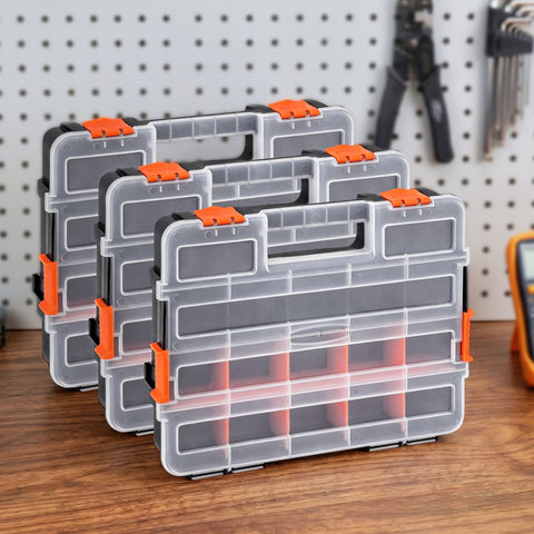 Giantz 3 Pack Tool Box Organizer with Hardware Storage Box for Small Parts - SuperSaverAU - view 1