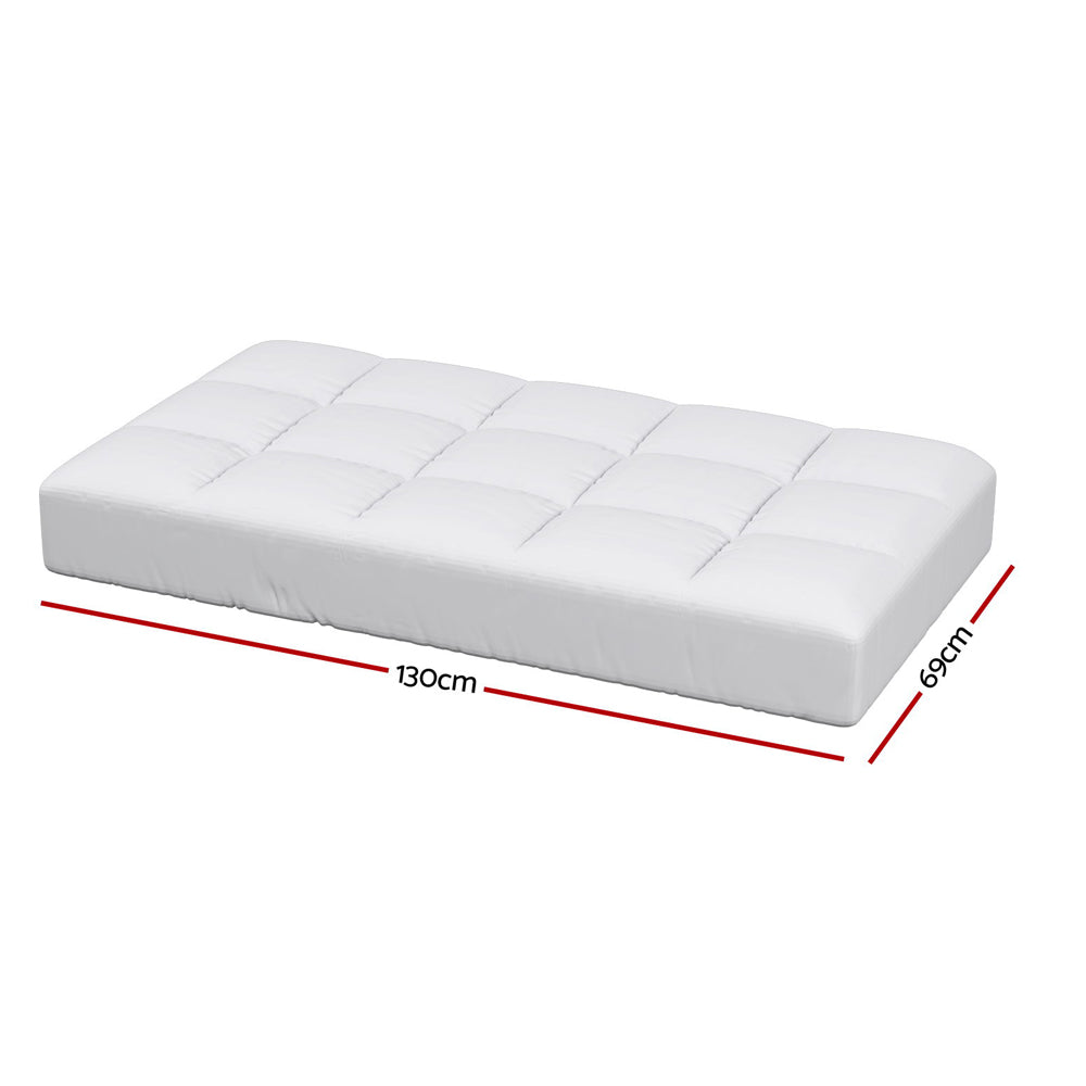 Giselle Bedding Bamboo Cot Mattress Topper 4.5cm Thick, Dust Mite Resistant - SuperSaverAU - view 2