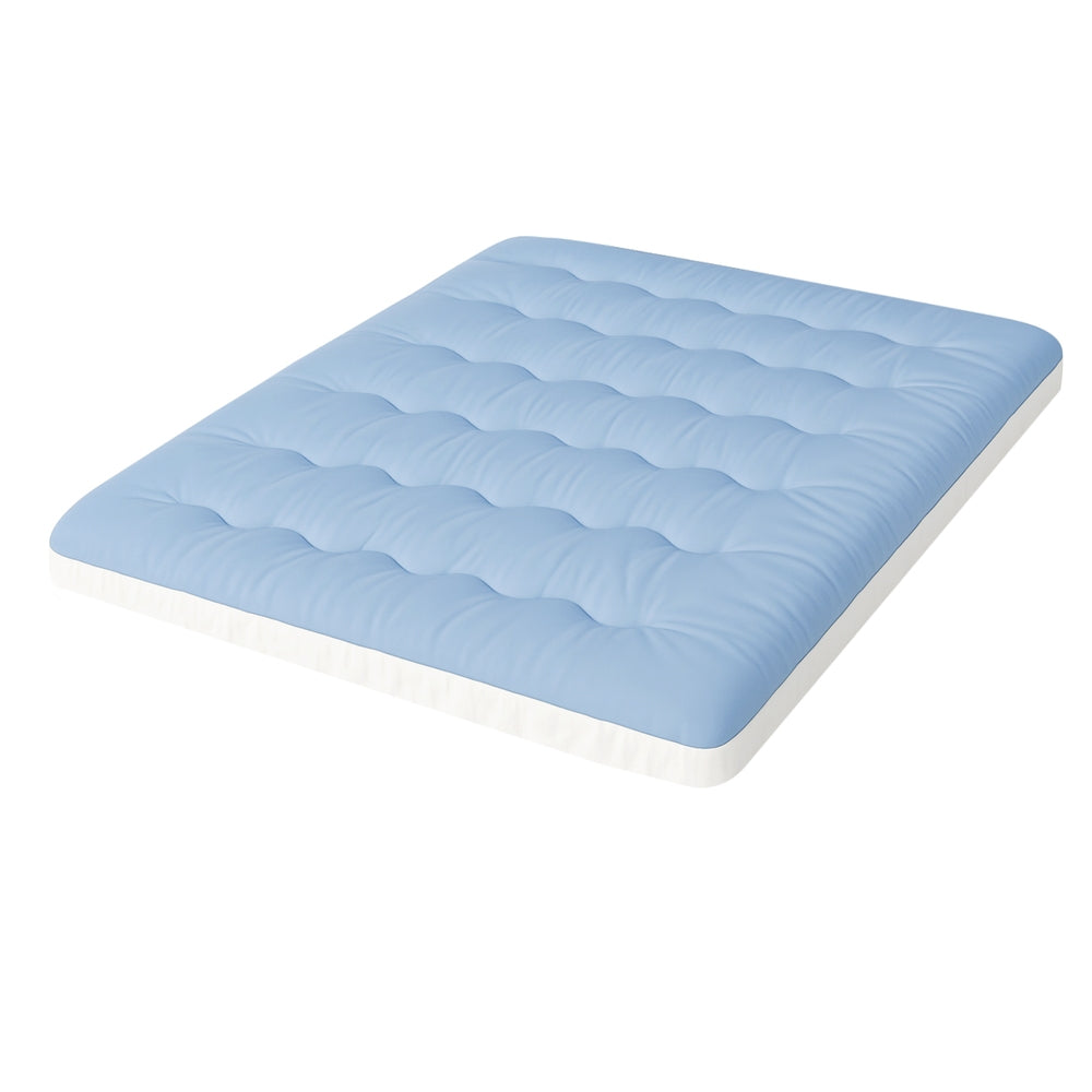 Giselle 5cm Double-Sided Mattress Topper - Cooling & Coral Fleece - SuperSaverAU - view 2