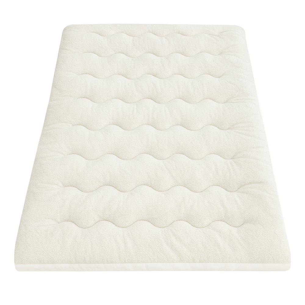 Giselle 5cm Double-Sided Mattress Topper - Cooling & Coral Fleece - SuperSaverAU - view 4