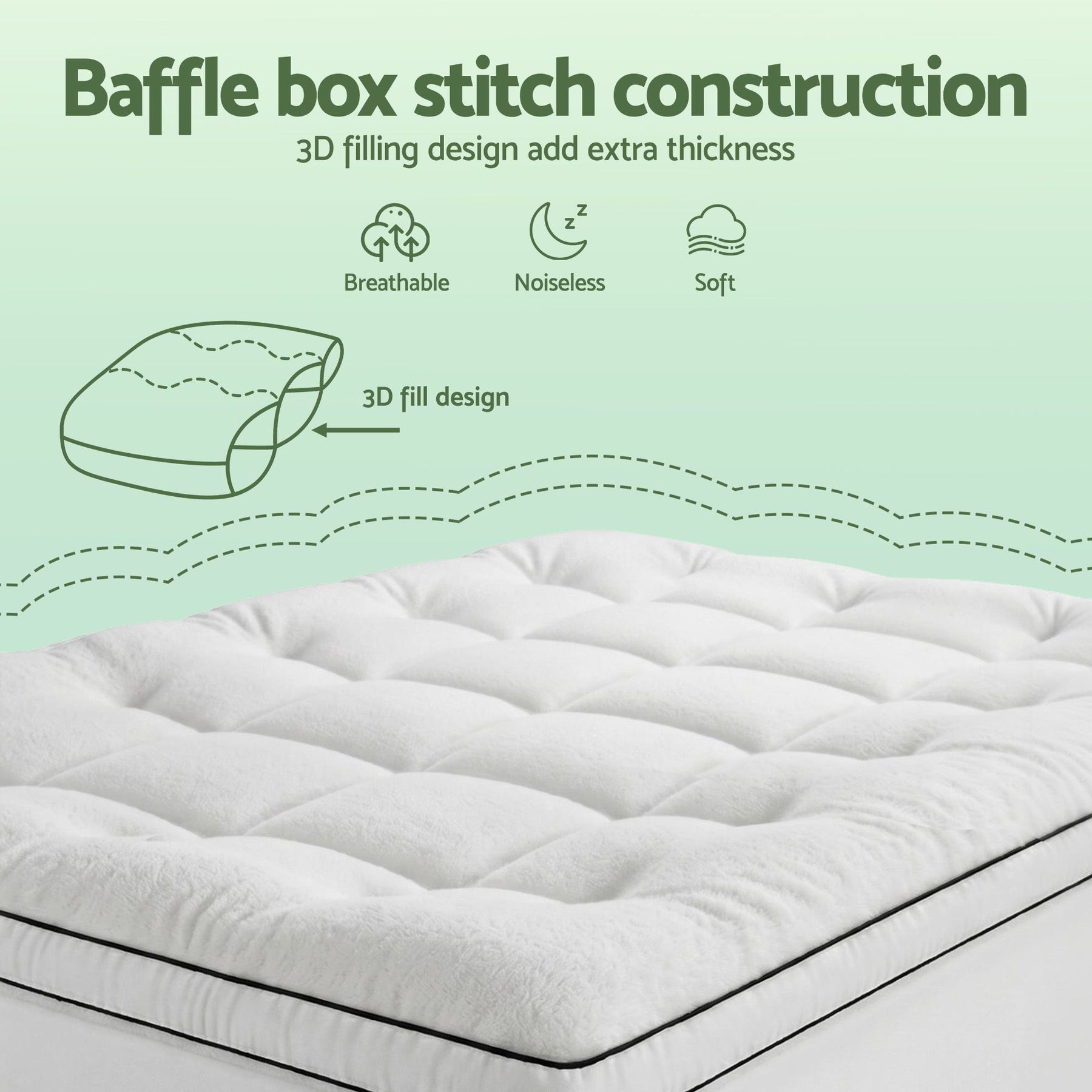 Giselle Bedding Coral Fleece Mattress Topper 5cm - Single