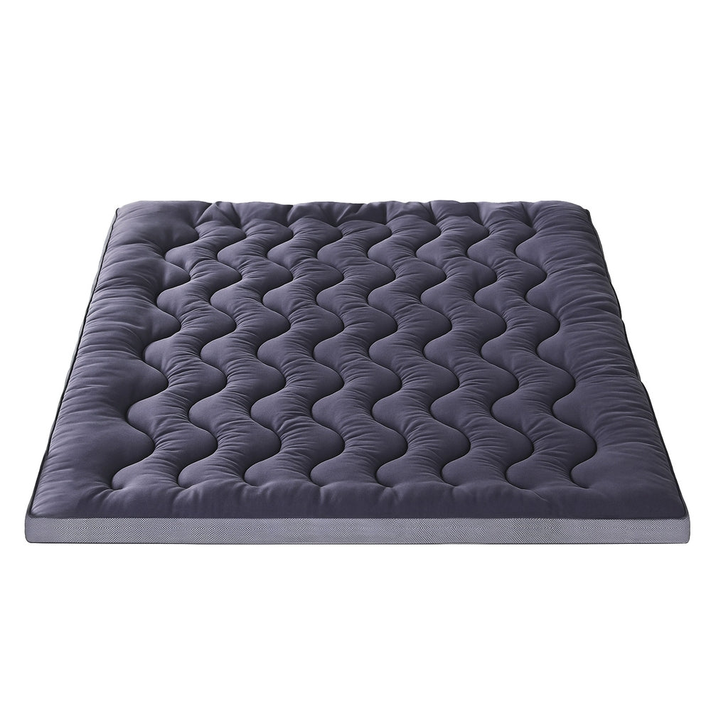Giselle Bedding King Mattress Topper - 5cm Bamboo Charcoal Pillowtop - SuperSaverAU - view 4