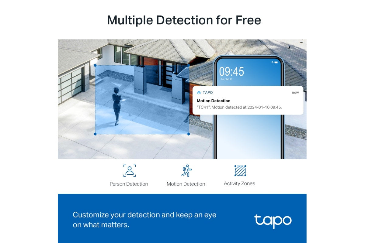 TP-Link Outdoor Pan/Tilt Security Wi-Fi Camera (TC41)