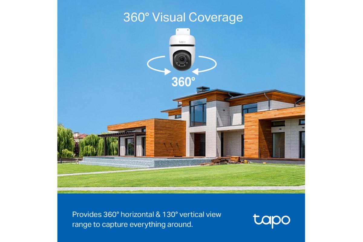 TP-Link Outdoor Pan/Tilt Security Wi-Fi Camera (TC41)