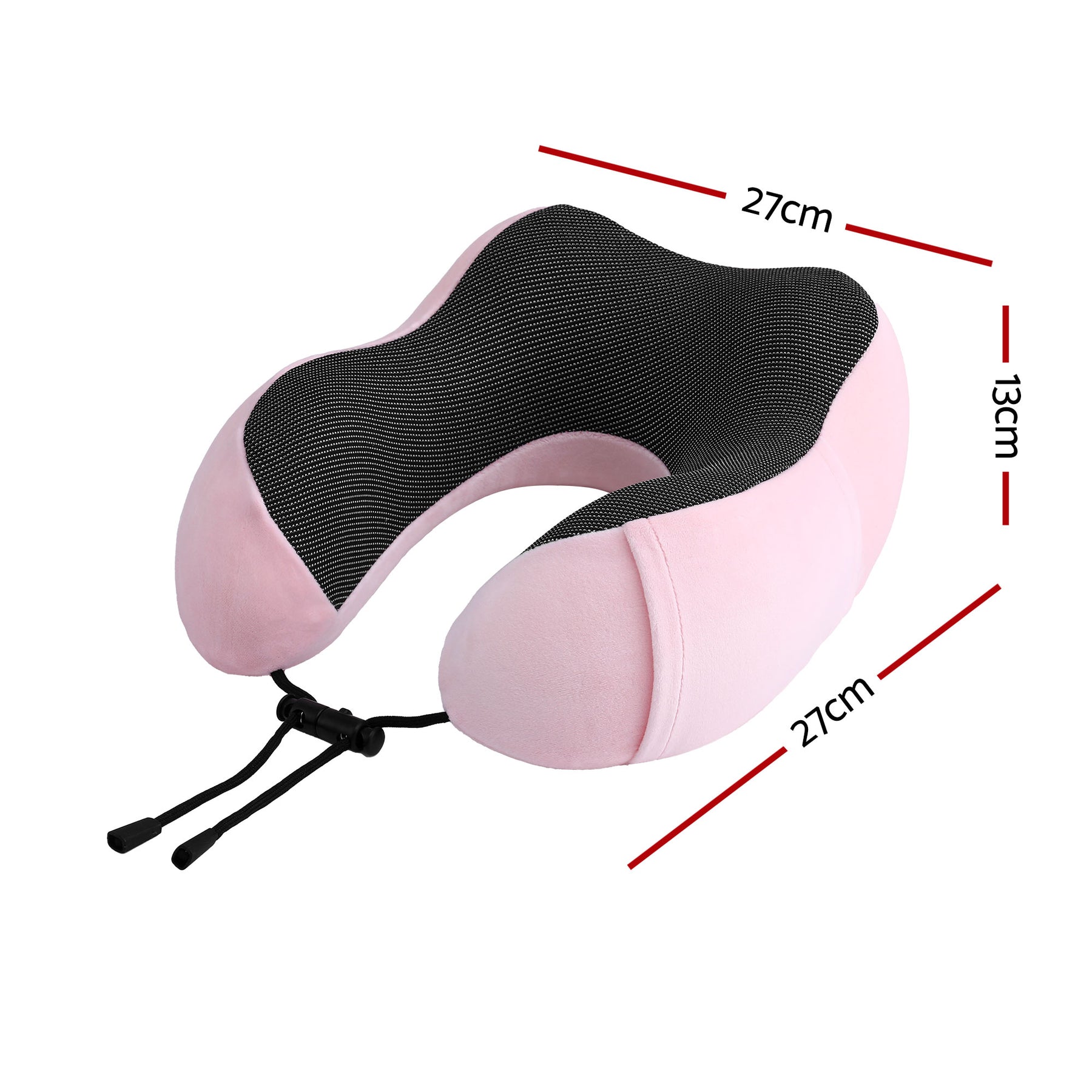 Wanderlite Memory Foam Travel Pillow – Pink with Washable Cover