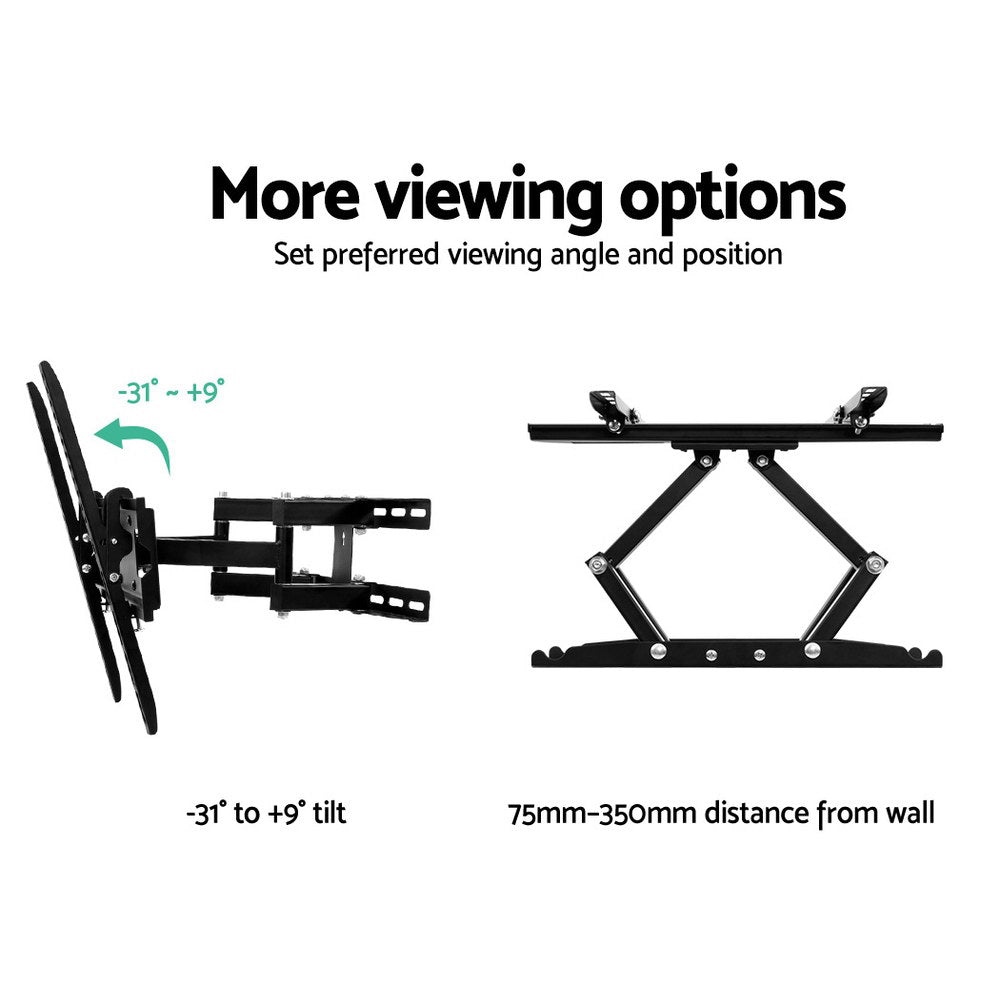 Artiss Full Motion TV Wall Mount Bracket for 23"-55" Screens with Dual Strong Arms - SuperSaverAU - view 3