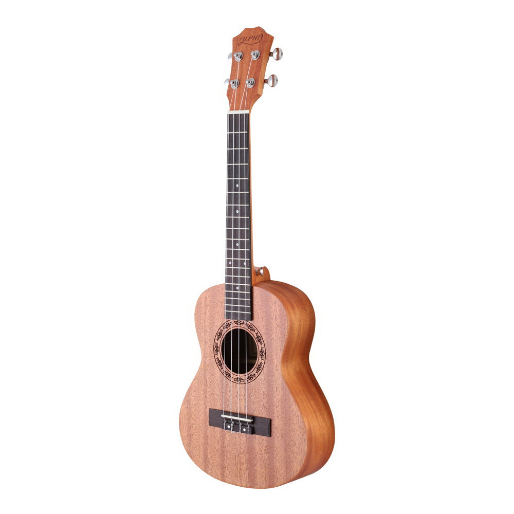 Alpha 26" Ukulele Natural Mahogany Tenor Beginner Gift w/ Carry Bag - SuperSaverAU - view 3